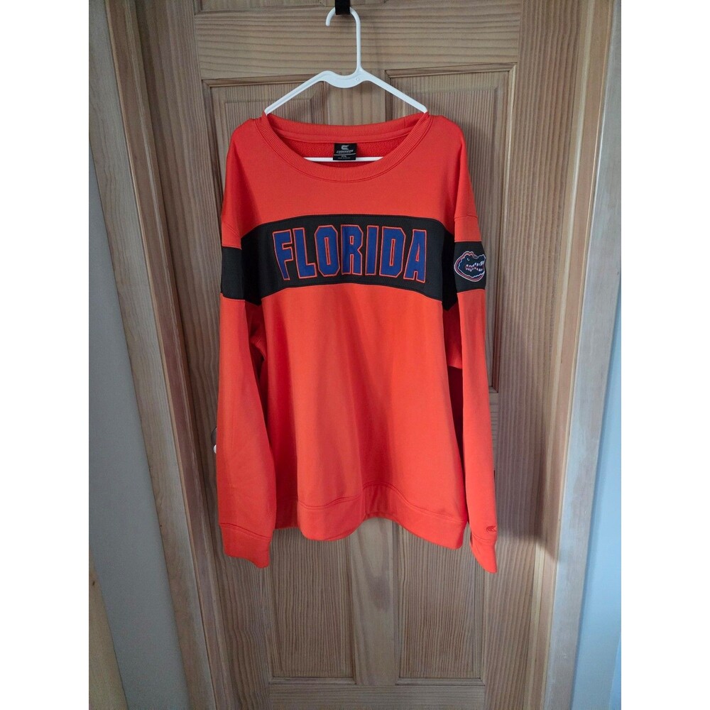 Florida Gators College Football Orange Long Sleeve Crew Neck Sweatshirt XXL